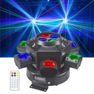 150W 6 Arm LED Moving Head RGBW Beam Party Lights With Remote DMX Disco DJ Stage Light for Events Co