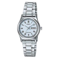 นาฬิกา รุ่น Casio นาฬิกาข้อมือผู้หญิง สายสแตนเลส สีเงิน รุ่น LTP-V006D-2B ( Silver ) จากร้าน MIN WATCH