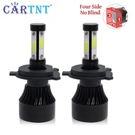 CarTnT 2ชิ้น100วัตต์20000LM ไฟหน้ารถ LED สำหรับรถยนต์ H8 H4 H7 H11 H9 H13 9005 HB3 9006 HB4 9012 HIR