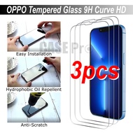 Oppo Screen Protector Tempered Glass 9H A3s A5s A5 2020 A12 A15 A54 A93 Reno 5 Reno 5f Reno 6 F7 F11 Skrin Protector