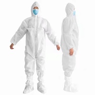 PPE Isolation Suit Waterproof Hazmat Coverall Jump Suit Non Woven Disposable medical PPE baju ppe no