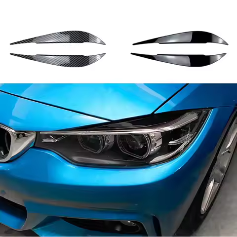 2Pcs Evil Headlight Eyebrows Eyelid For BMW 4 Series F32 F33 F36 M4 420d 420i 425d 430i 435i 440i 20