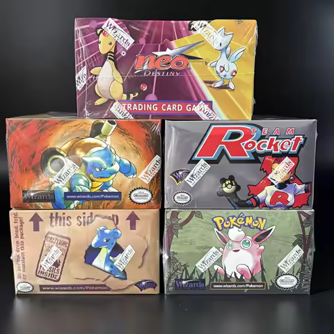 1999-2002 PTCG BOOSTER BOX Unopened Base Set(BS/Rocket(RO/Destiny(N4/Fossil(FO)/Jungle(JU Art Varia