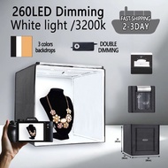 ZKeezm 80cm Studio Soft Box LED Light box with Backdrop Photo box Studio and Carrying bag
