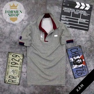 [OUTLET] ÁO THUN NAM BO VIỀN CỔ BẺ LOGO ĐẸP - FORMEN SHOP - FMPS049