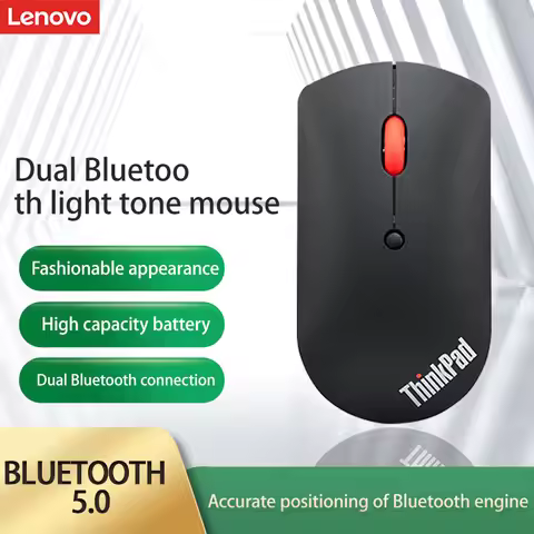 Mouse Lenovo ThinkPad Mouse 4Y50X88822 Mouse Dual Bluetooth Office Mouse Laser Mouse Black