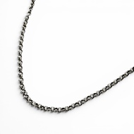 成色極佳 ▼ CHROME HEARTS Chrome Hearts Roll Chain 925 銀色項鍊 20 英寸 重量 5.0 克 男女皆宜配件