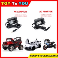 Ready Stock  12V 1000ma / 6V 1000ma / 6V 800ma Electric Jeep / Car / Motor Battery & Charger Plug AC