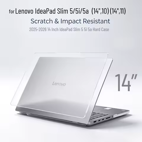 Frosted Clear Laptop Case for 2025-2026 Lenovo IdeaPad Slim 5 5a 5i Gen10/Gen11 Anti‑Scratch Shockpr