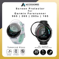 3D Full Cover Screen Protector Film/Tempered Glass Protector For Garmin Forerunner 965 | Forerunner 