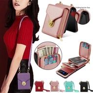 For Samsung Galaxy Z Flip 7 6 5 4 3 Zipper Leather Case Wallet Purse Cover Strap