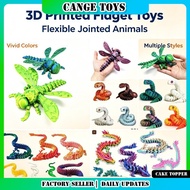 3D Printed Dragonfly Flexible Articulated Decor Toy, Assorted Color Movable Wing Hand Play Present