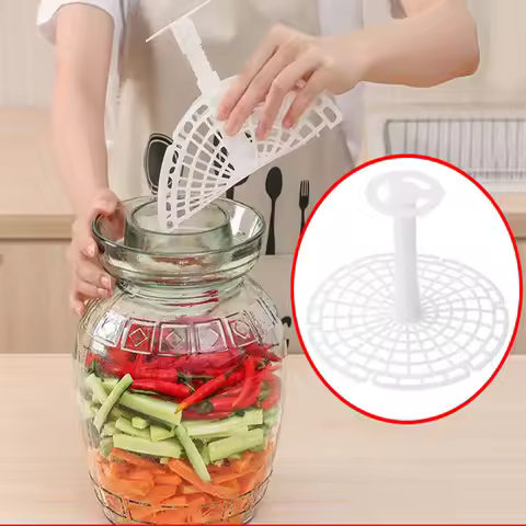 Pickle Jar Press Plastic Holder For Compaction In Kimchi Jar Pickle Jar Tool Korean Home Making Kimc
