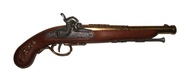 19th Century French Percussion Dueling Pistol, Brass - Non-Firing Replica