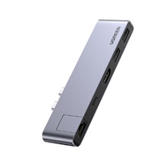 UGREEN 綠聯 MacBook集線器USB3.0*2+USB-C+PD+4K HDMI+ 8K Thunderbolt3 RJ45 Gigabit PRO