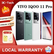 New Vivo iQOO 11 5G Mobile Phone 6.78" 144Hz Android 13 Snapdragon 8 Gen 2 Octa Core 50MP Rear Camera 5000mAh Battery 120W  Local Warranty