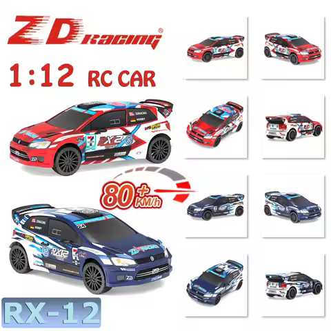 ZD RACING RX12 1/12 RC Remote Control Rally Car RX-12 80KM/H High-Speed Brushless Power Four-Wheel D