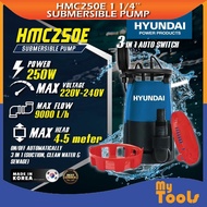 Mytools HYUNDAI Automatic Submersible Water Pump HMC250E | 3-in-1 Auto Switch 250W 220V-240V 1-1/4"