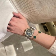 VCA 18K黃金孔雀石五花手鍊 19cm 98新配件塵袋