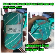 Thermal paper 79x50 or 80x50 Price per 1 roll of thermal printer paper without ink size 80x50 receip