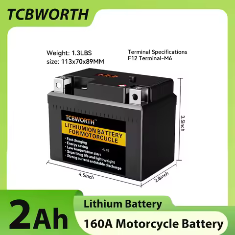 Lithium Battery 4L-BS 5L-BS Maintenance Free Replacement Battery for ATV, Motorcycle, and Scooter 12