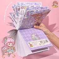 Coil Illustrated Book Sticker Book Cartoon Cute Handbook Sticker Combination High-value Coil Sticker Book Handbook Sticker