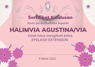 SERTIFIKAT EYELASH EXTENSION SERTIFIKAT SALON CUSTOM