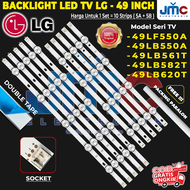 BACKLIGHT TV LED LG 49 INCH 49LB550 49LF550 49LB561 49LB582 49LB551 49LB620 49LB 49LF 49LB550A 49LF550A 49LB582T 49LB561T 49LB620T