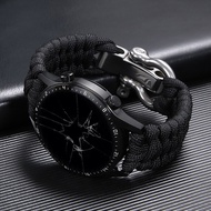 Aotelayer สายนาฬิกาไนลอนอเนกประสงค์หัวแบนขนาด20มม. 22มม. สำหรับ H-Uawei Watch 3 2 Pro GT2 GT3 46มม. 42มม. เชือกสร้อยข้อมือสำหรับ Galaxy Watch4 3 41มม. 45มม.