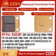 1 Pair Motorcycle Accessories Ceramic Fiber Front Brake Pads For SUZUKI DR 125 SF/SH/SJ 85-94 TS 125