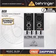 Behringer Ultra-DI DI20 2-channel Active Direct Box / Splitter (DI-20 / DI 20)