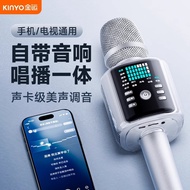 H9Microphone Speaker Combo for Home Use K Professional TV Wireless Bluetooth Sound Card for Singing 