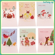 Christmas -up Card 6 Sets Greeting Cards Gift