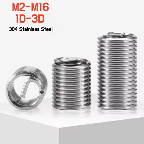 5~50pcs 304 SUS Screw Bushing Helicoil Wire Thread Repair Inserts M2 M2.5 M3 M4 M5 M6 M8 M10M12M14M1