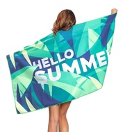 Microfiber Printed Swimming Quick-Drying Beach Bath Towel Seaside Non-Sand Double-Sided Fleece Beach