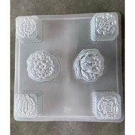 6 in 1 Jelly Mould Hua Hao Yue Yuan Moon cake Mould 6粒 花好月圆模具 菜燕果冻月饼模型 - MC-1