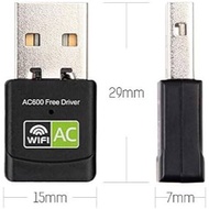 WIFI AC USB ADAPTER - AC600 DUAL BAND WIFI RECEIVER 5.0Ghz-433Mbps / 2.4Ghz-150Mbps