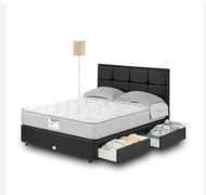 Kasur / Tempat Tidur / Springbed Set Guhdo New Prima Drawer Horizontal Split (Komplit Set)