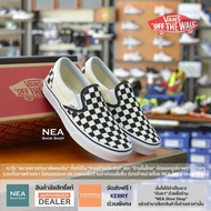 [ลิขสิทธิ์แท้] VANS Classic Slip-on Checkerboard Black/White [U] NEA รองเท้า แวนส์ สลิปออน ทรงสวม ลา