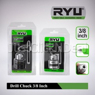 RYU Kunci dan Kepala Mesin Bor 3/8 Inch 10 - 13 mm Drill Chuck