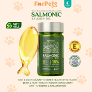 Olive Care Minyak Ikan Kucing SALMONIC Murni dan Alami Non-GMO Tinggi Omega 3 EPA DHA dan Omega 6 Fi