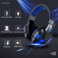 【ส่งของจากประเทศไทย】BEATY Gaming Headphone หูฟังเกมมิ่ง พร้อมไมค์ หูฟังเล่นเกม หูฟังสำหรับเล่นเกม หูฟังแบบครอบ คอมพิวเตอร์ มีไฟ RGB for Phone/PS4/PS3/XBox