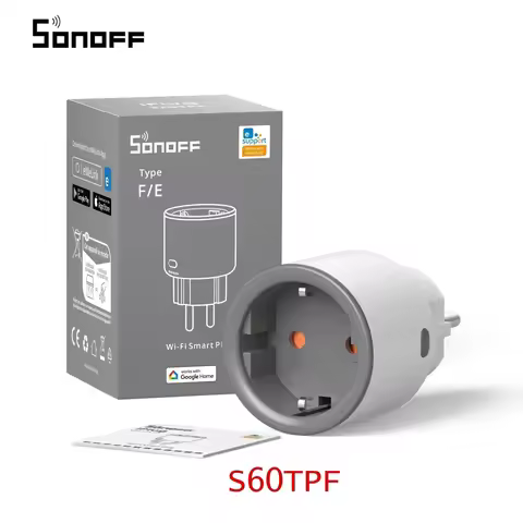 SONOFF S60 EU SONOFF Wifi Socket Wifi Smart Socket Overload Protection Timer Smart Scene Remote Cont