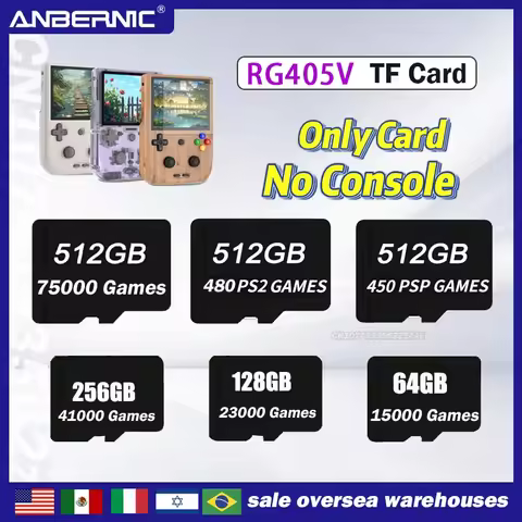 ANBERNIC RG405V Handheld Game Console TF Card Preloaded Game for Handheld Game 512G Built in 75000Ga