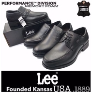 Premium Genuine Leather Lee Black Formal Official Shoes Kasut Kulit Asli Lee