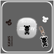 baseus wm02 เคสหูฟัง ใสลายการ์ตูน​ ที่ใส่หูฟังสำหรับ Baseus WM02 พร้อมพวงกุญแจ