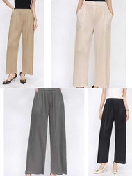 Pleatbynisa A648 กางเกงอัดพลีท เนื้อผ้าPolyester100%