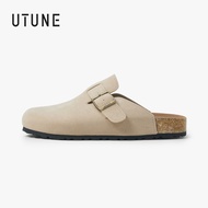 Utune Retro birkenstocks Giày lười Dép nửa chân đế dày giày có thể điều chỉnh cho phụ nữ