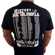 Phil Heath 2017 History of Mr. Olympia T-Shirt Exercise Gym Fitness Men's 200GSM Soft Premium Oversi