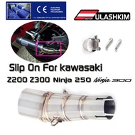 For Kawasaki Z250 08-15 Ninja 300 2013-2016 Ninja 250R 2008-2012 Exhaust Pipe Adapter Z250 Z300 Moto